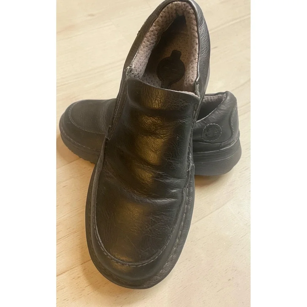 Dr. Martens Niel Slip-On Black Leather Men's Comfort Sole Loafers Size 10‎